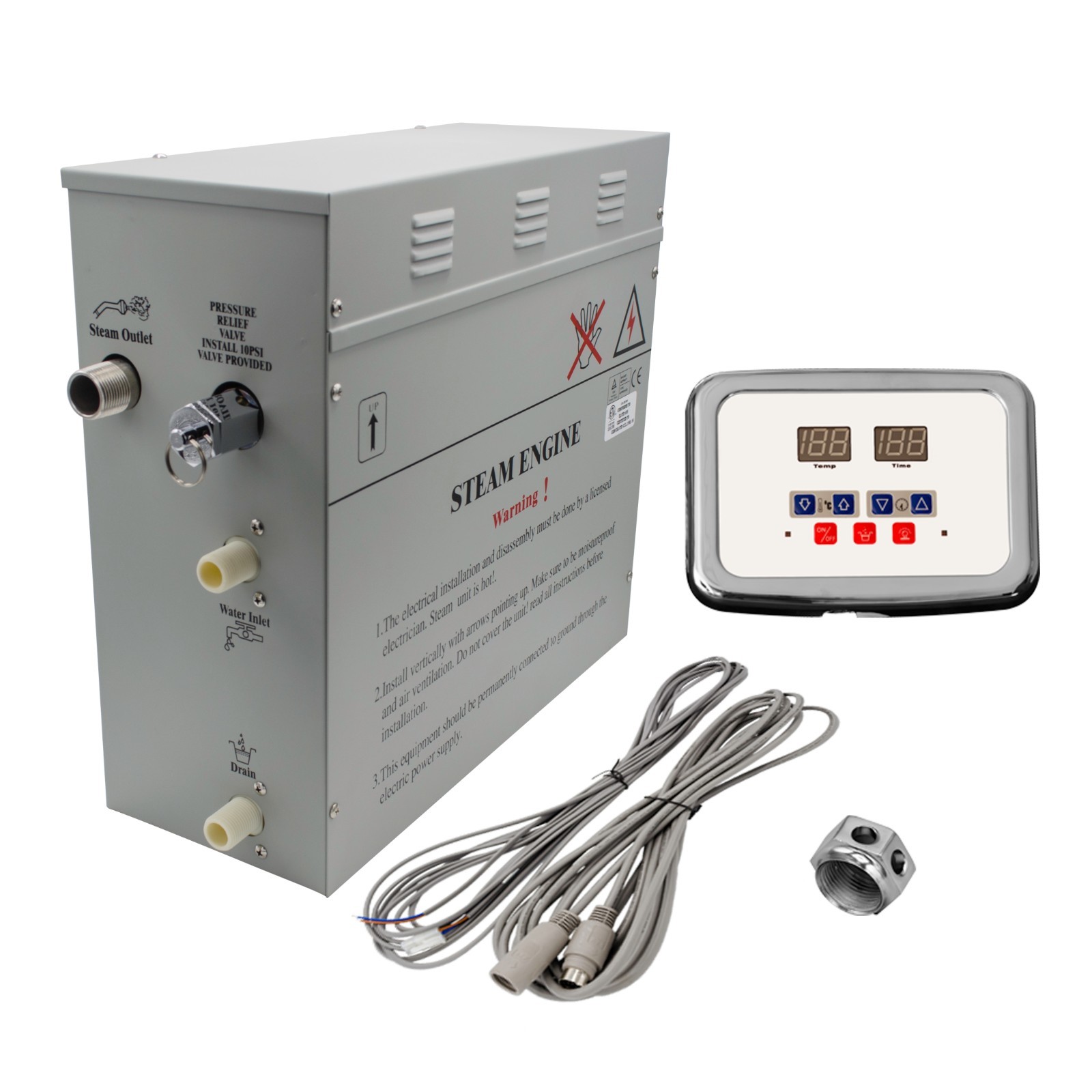 9 KWT ETL CERTIFIED STEAM GENERATOR SAUNA SHOWER BATH HOME SPA. 1 YEAR WARRANTY gallery