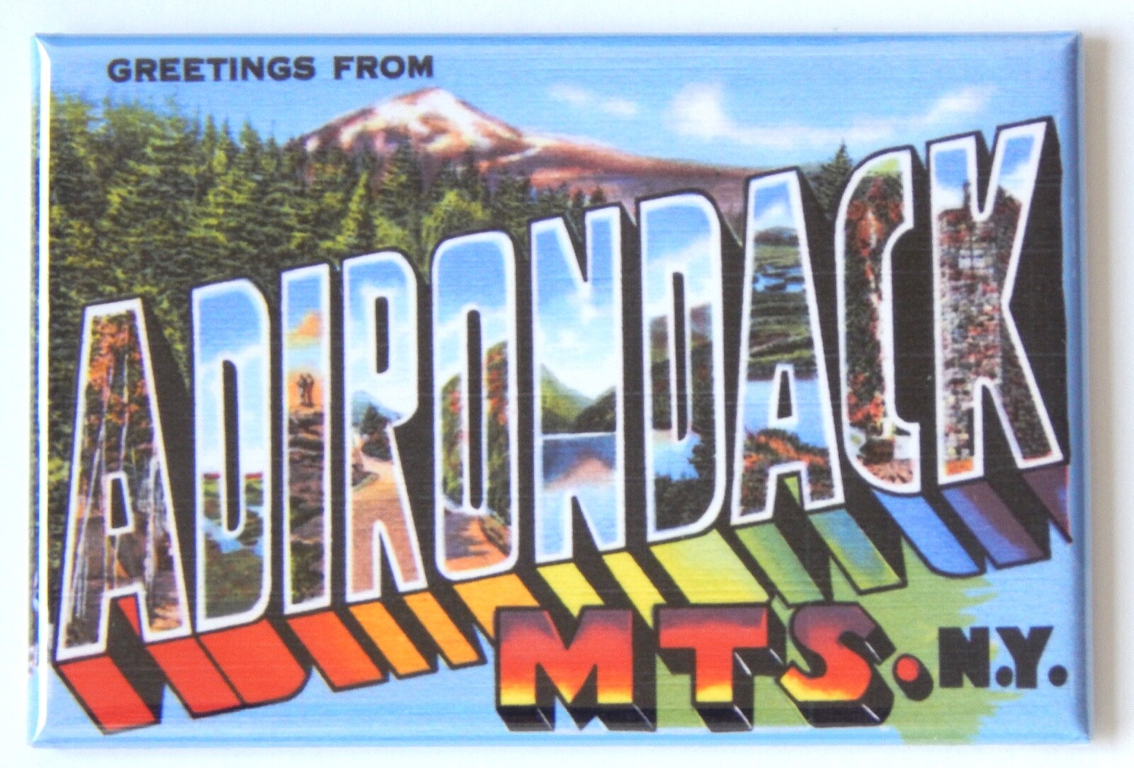 Greetings from Adirondack Mountains FRIDGE MAGNET travel souvenir gallery