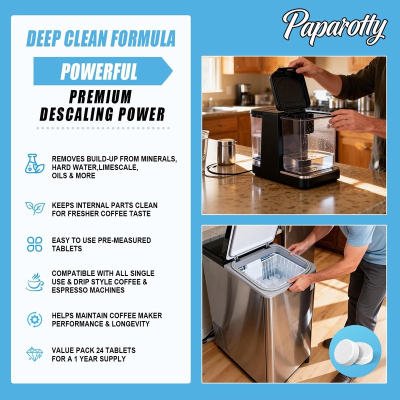 Coffee Machine Cleaner & Descaler , 2 in 1 Ice Maker Cleaner , Removes Limesc... gallery