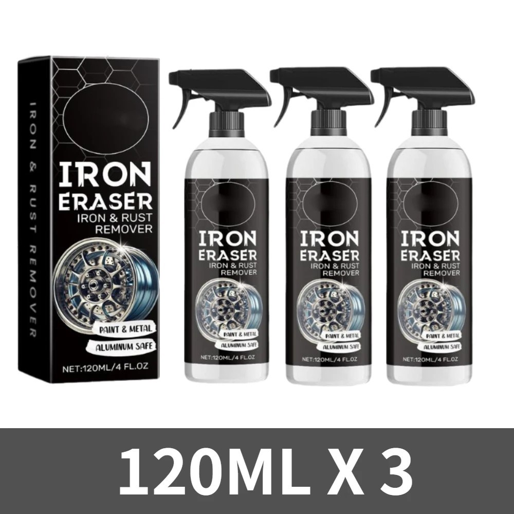 Iron Eraser Rust Remover Spray, Car Wheel Paint Brake Dust Fast Cleaner 120ML US gallery