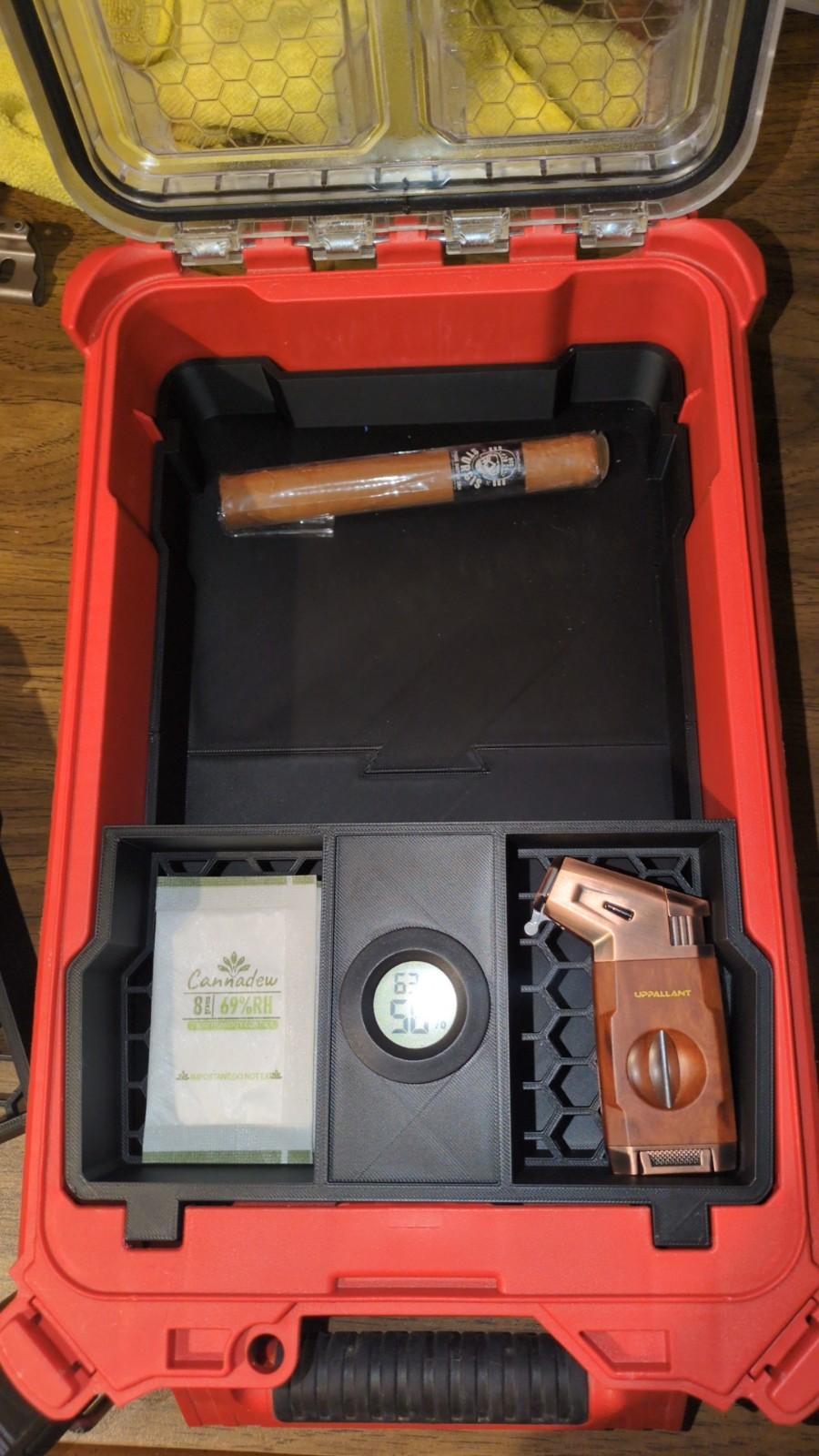Cigar Humidor Insert V2 with Hygrometer for PACKOUT Compact Organizer (Insert) gallery