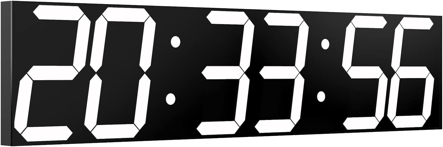 CHKOSDA Digital Wall Clock 27 Inch LED Auto Dimmer gallery