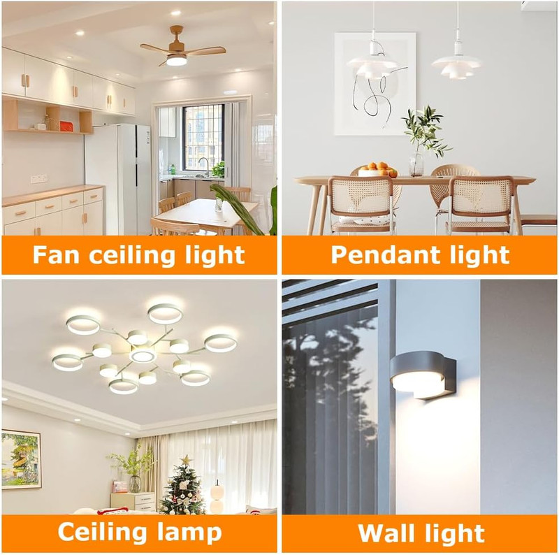 4 Inch Ceiling Fan LED Light Replacement 6000K, 18W LED Retrofit Kit, Dimmable C gallery