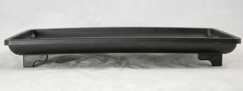 2 Rectangular Black Plastic Humidity/Drip Tray for Bonsai Tree - 9"x 6"x 1" gallery