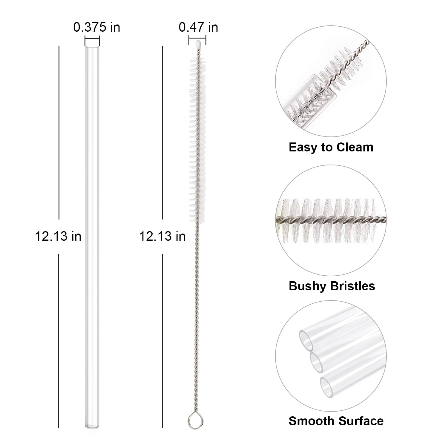 Beonsky Replacement Straw Compatible with Stanley 40 oz 30 oz Cup Tumbler 6 Pack gallery