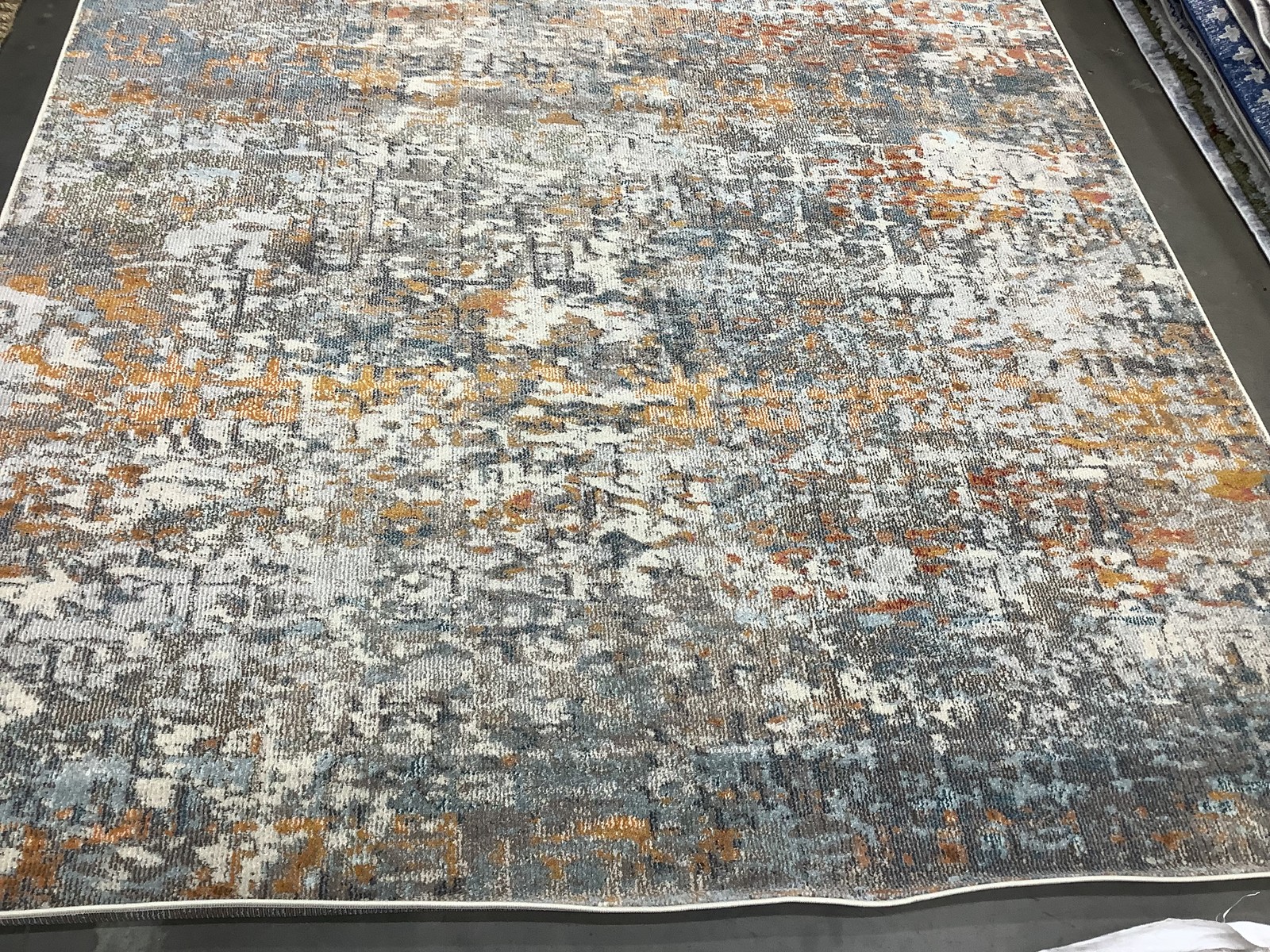 GREY / ORANGE 8'-0" x 10'-0" Back Stain Rug, Reduced Price 1172682287 MAD460F-8 gallery