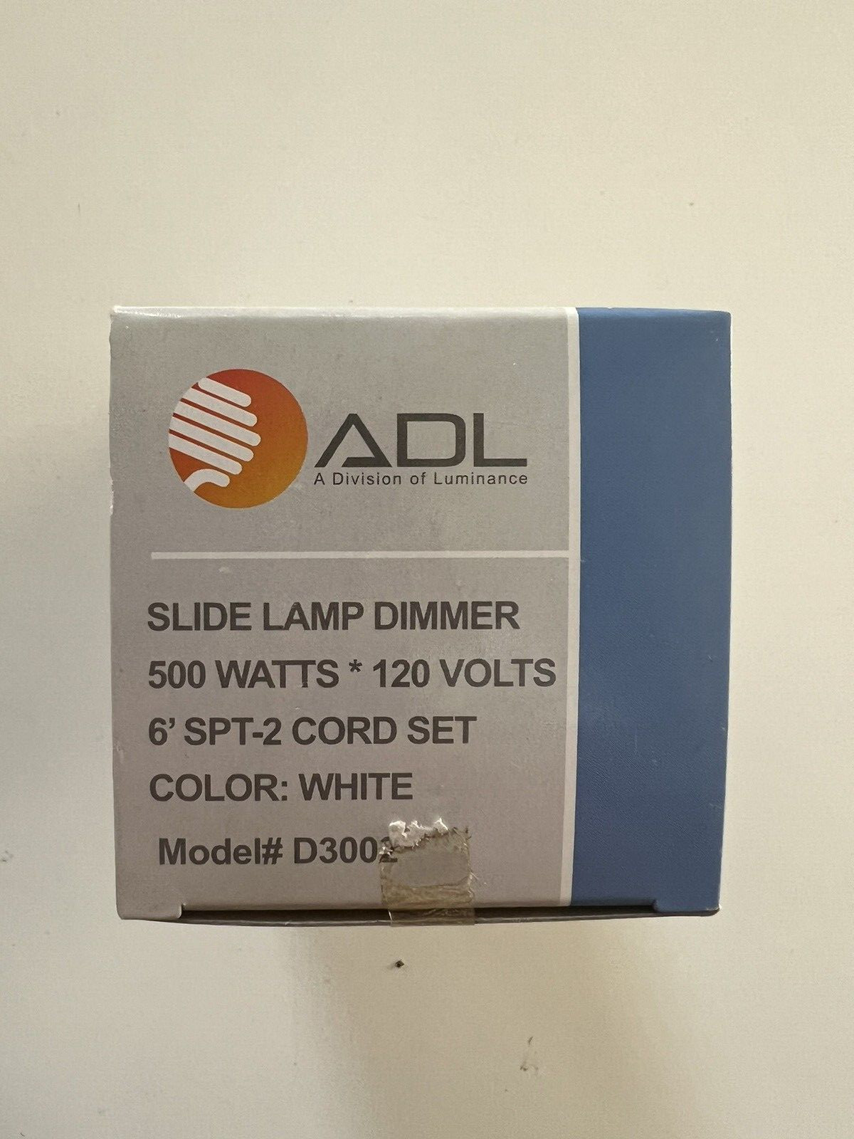 ADL BLACK FULL RANGESLIDE LAMP DIMMER MODEL # D3003 QUALITY 'EASY TO USE" gallery