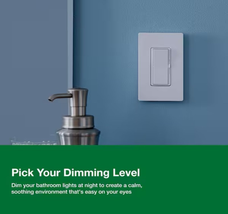 Lutron Diva LED+ Dimmer Switch for Dimmable LED Bulbs (DVCL-153P-WH-2) (2-Pack) gallery