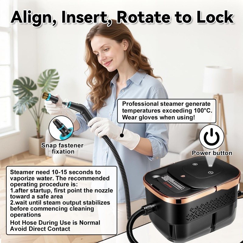 2500W Portable Handheld Steam Cleaner - Versatile High-Pressure Cleaning Machine gallery