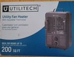 Utilitech Ceramic Space Heater up to 1500w, 200 sq. ft. gallery