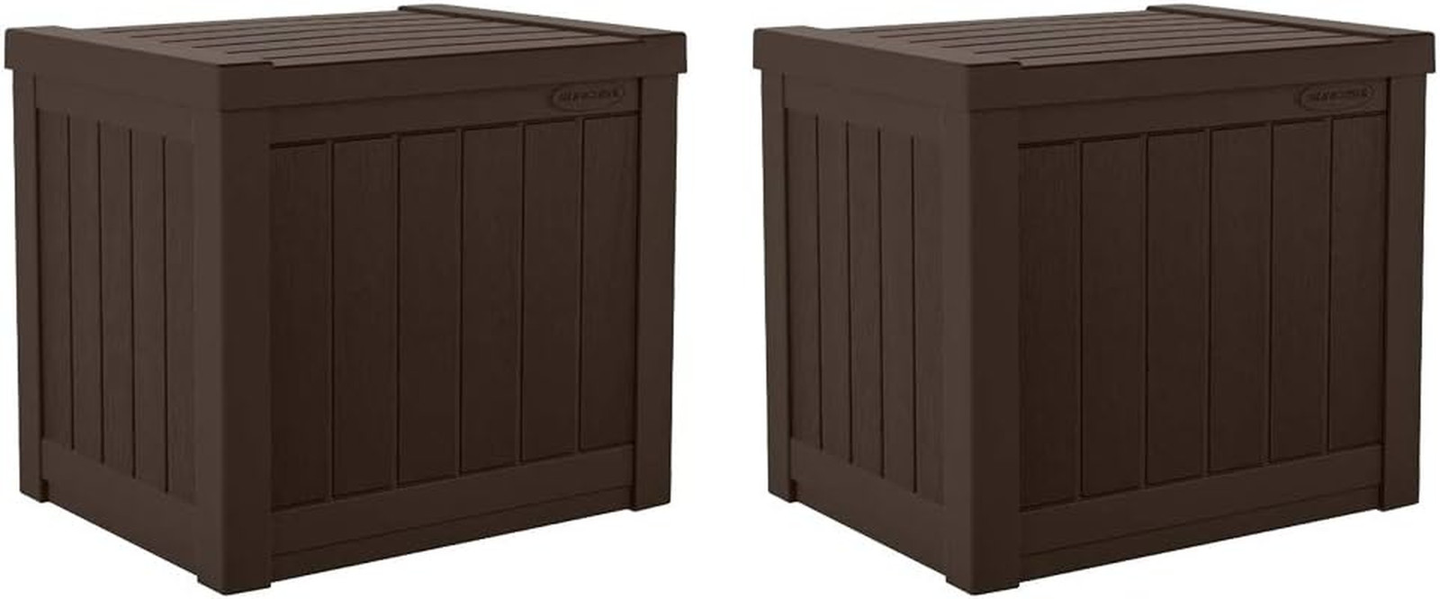 Java Brown 22-Gallon Patio Storage Deck Box - 17x22 Inch (2 Pack) gallery