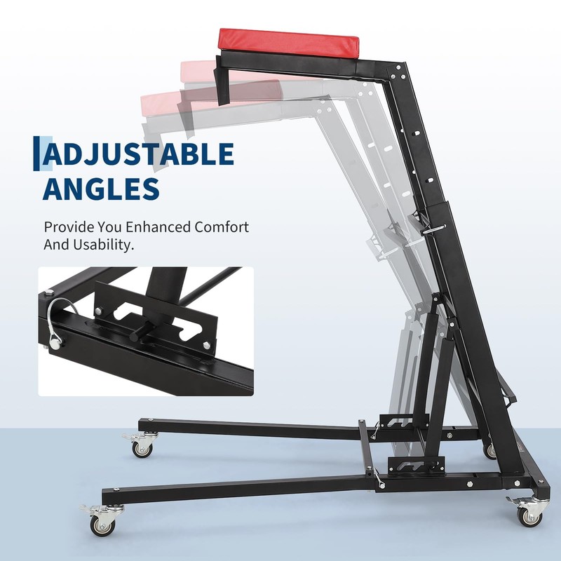 400LB Adjustable Height Auto Creeper |Capacity, 6 Wheels, Foldable Frame gallery