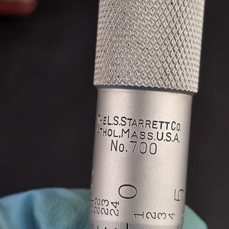 Starrett No. 700 Inside Micrometer 0.2-1 inch Range Vintage Precision Tool w/ gallery