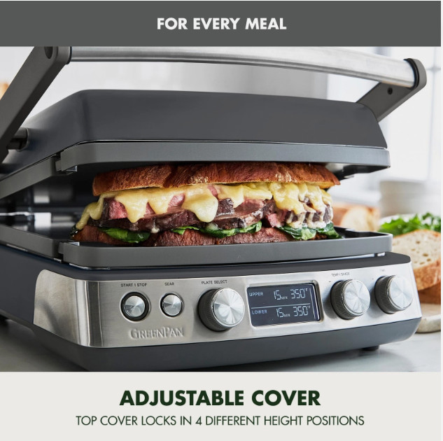 GreenPan Elite 7-in-1 Multi-Function Contact Grill & Griddle, Healthy Ceramic gallery