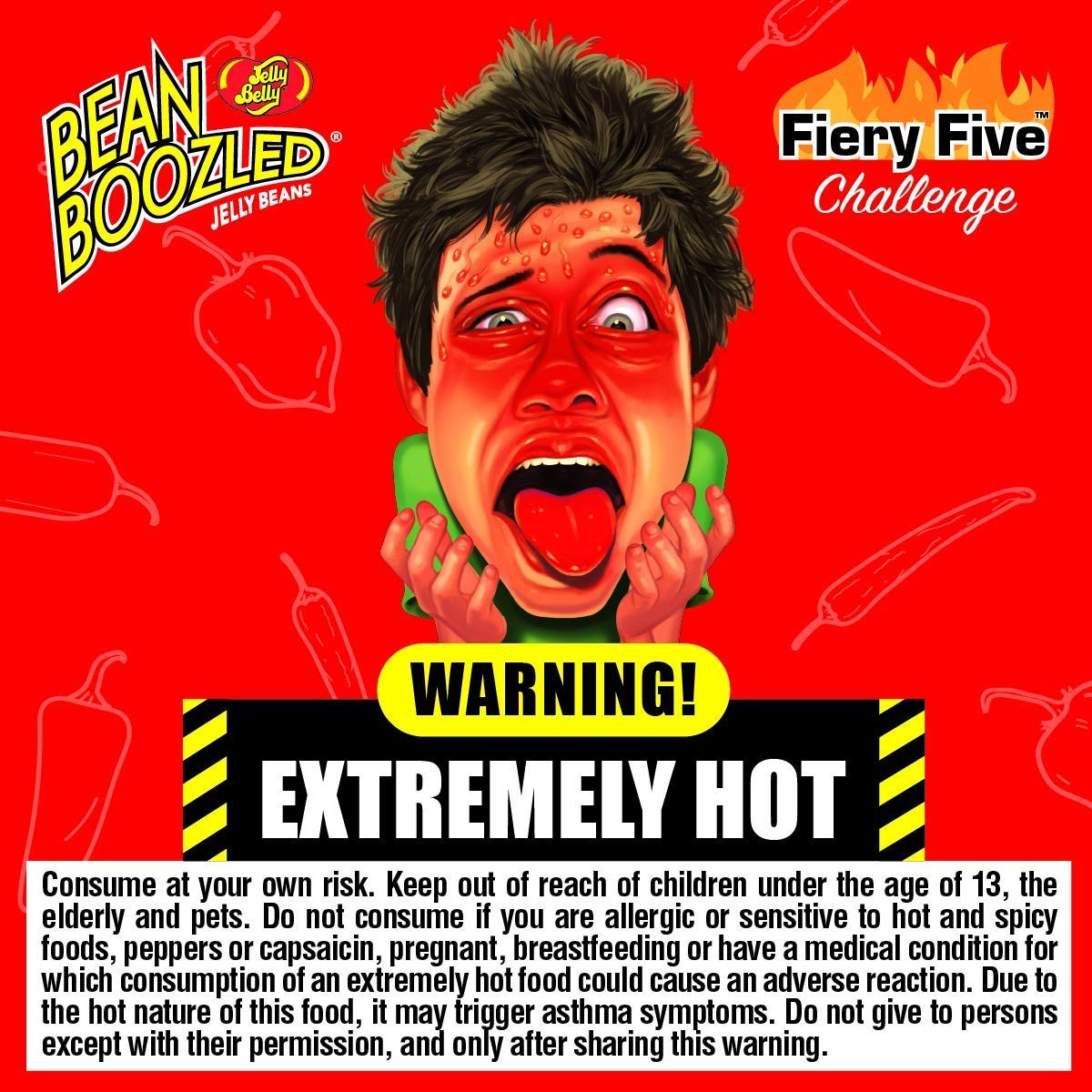 Jelly Belly Bean Boozled Fiery Five Spinner Box Spicy Candy 3.5oz gallery