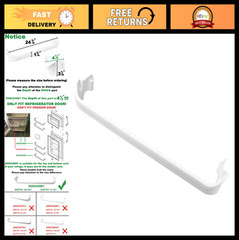 Refrigerator Door Shelf Rack Bar Replacement – Fits Frigidaire, Kenmore, Compati