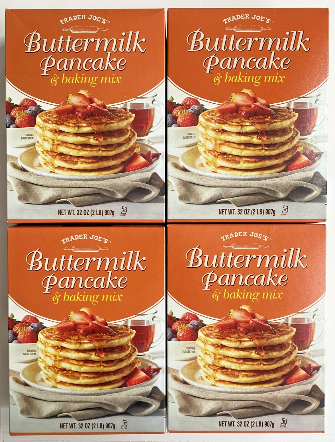 Trader Joe's Buttermilk Pancake & Baking Mix 32oz 907g (4 Boxes) 12/2027 gallery