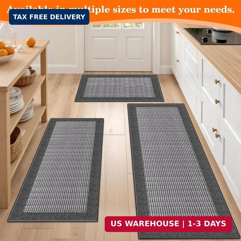StepRite Kitchen Rugs, Kitchen Mats for Floor, 32"x20" Non-Slip Machine-Washable gallery