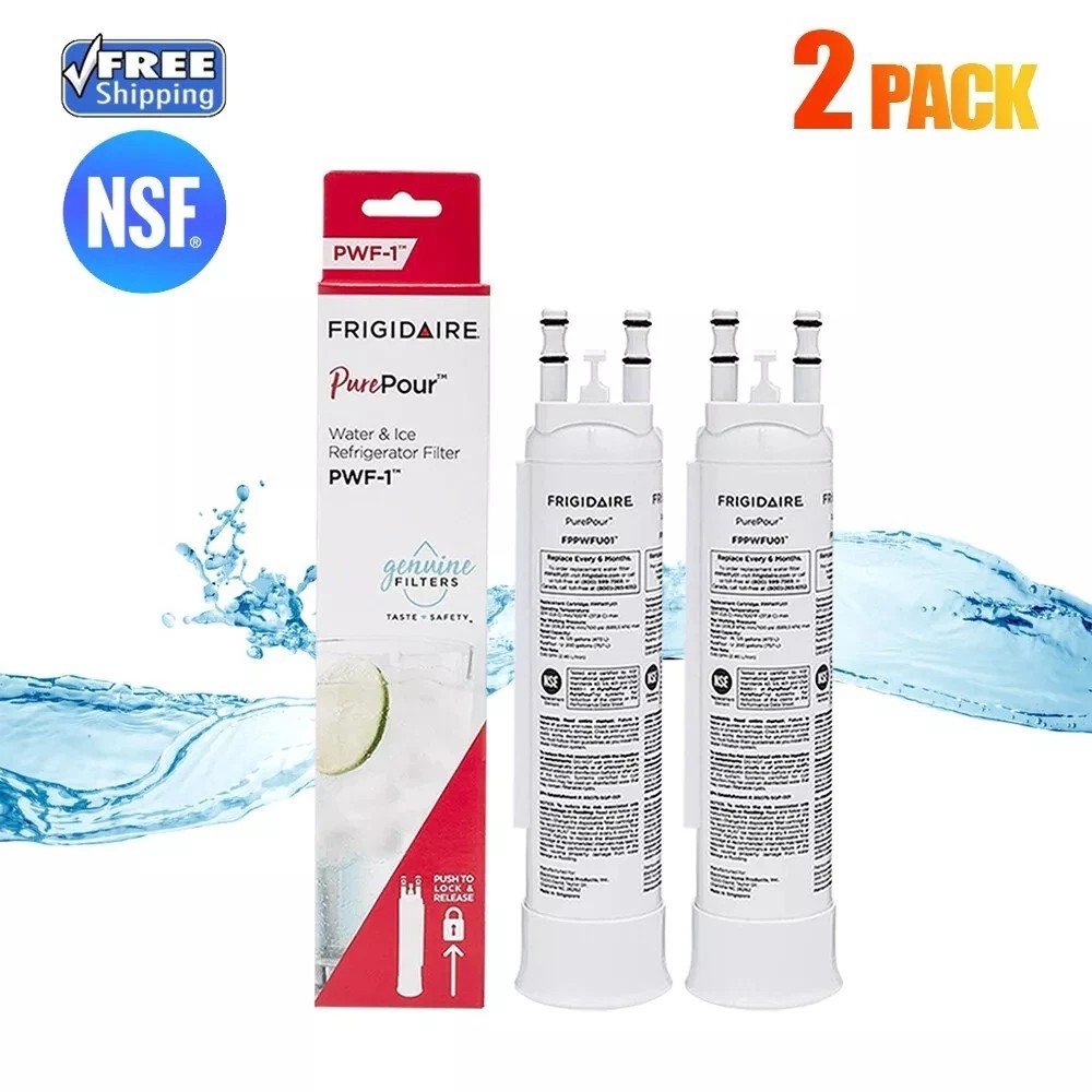 2 Pack New FPPWFU01 PWF-1 Refrige For Frigidaire PurePour Water &Ice Filter gallery