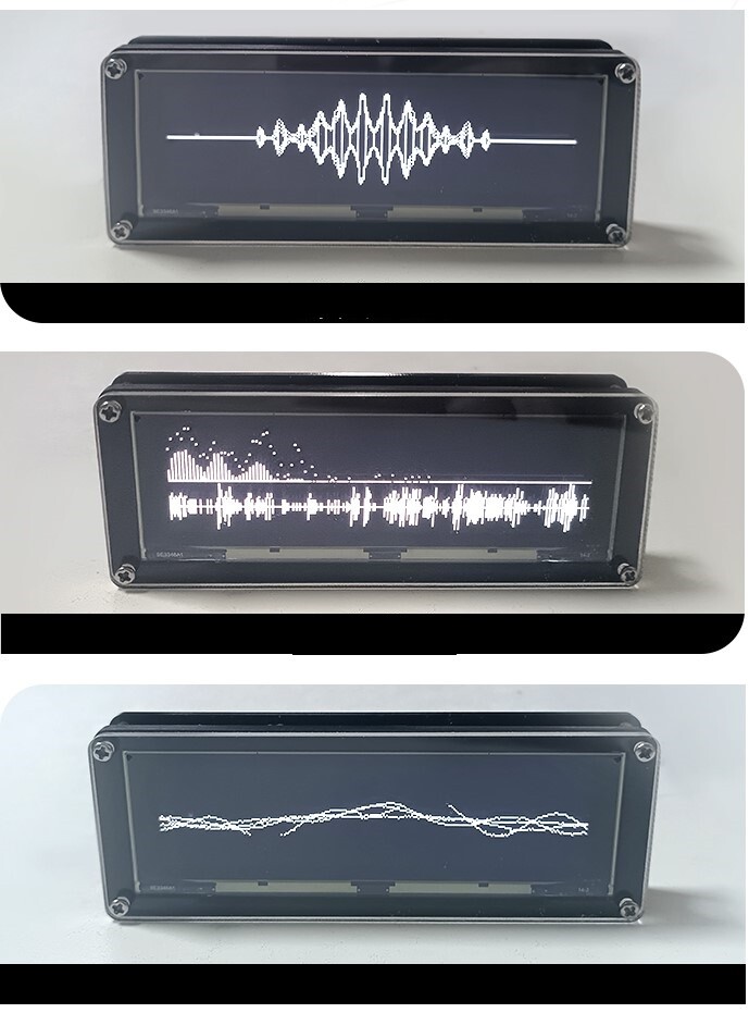 Mini MIC pick-up Music Spectrum WIFI Bluetooth Speaker Sound Level Meter Clock gallery