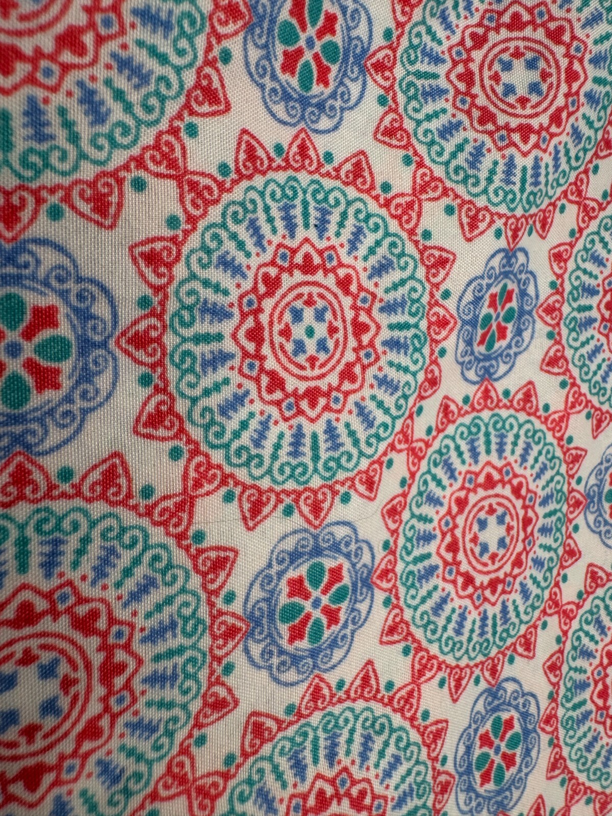 WALMART MAINSTAYS BLUE & WHITE FLORAL Medallion FULL FLAT SHEET 81 X 96 gallery