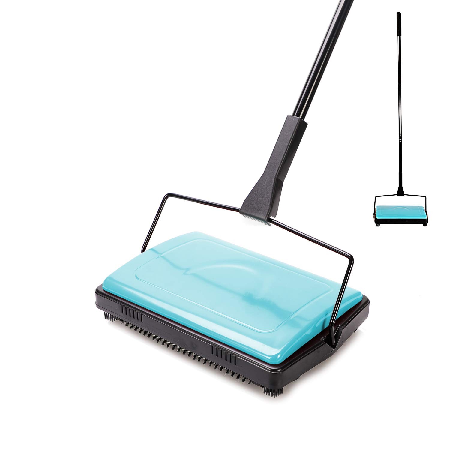 Carpet Sweeper Cleaner For Home Office Low&undercoat Carpets Rugs Pet Hair Dust gallery