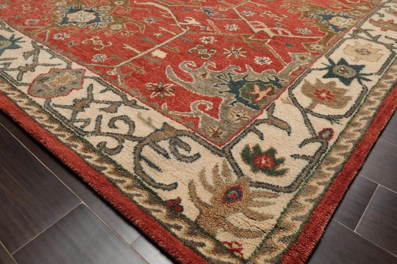 Geometric Design Handmade Hand Tufted 100% Wool Rug Color Multicolor Carpet Rug gallery