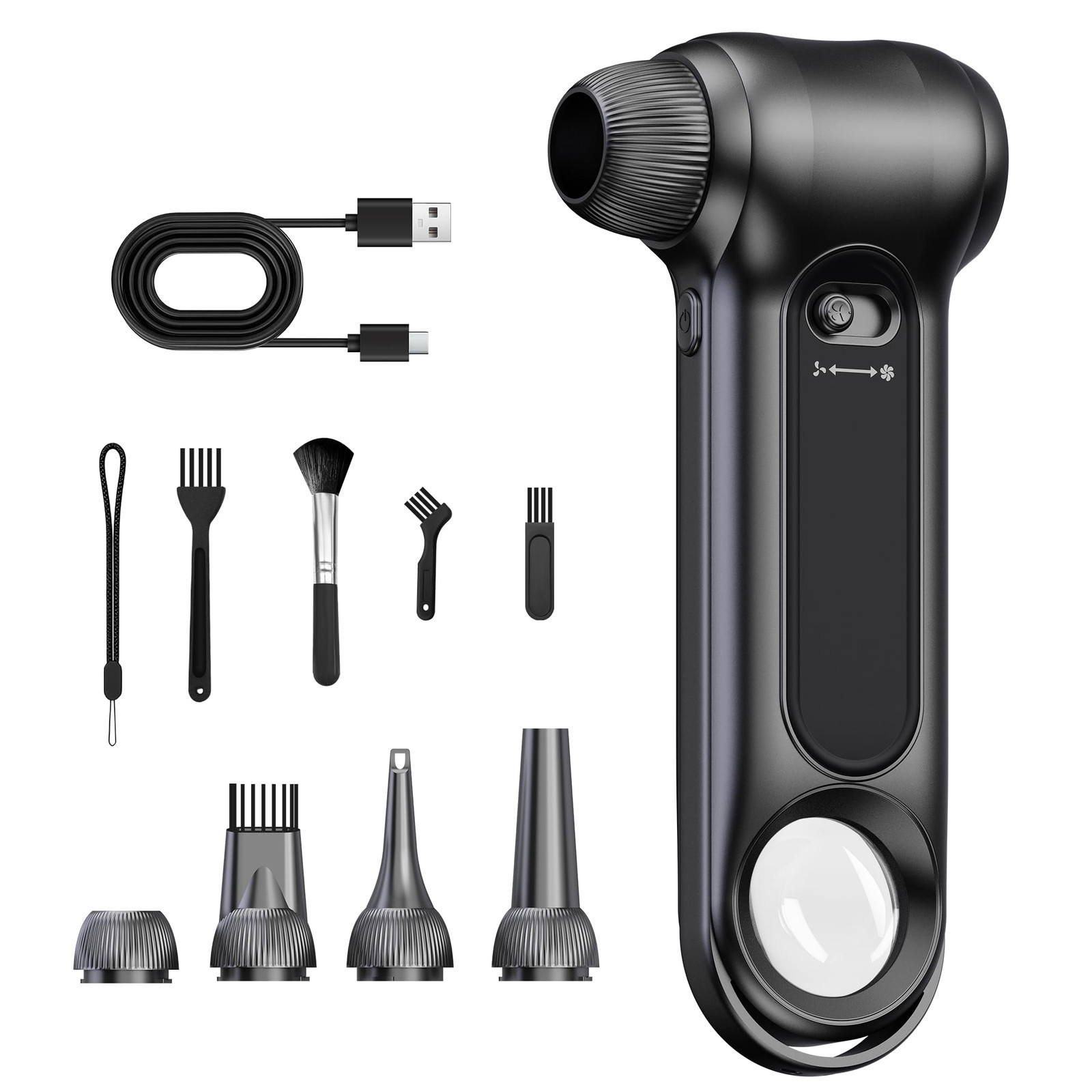 Compressed Air Duster-150000RPM Brushless Motor, Stepless Speed, Black gallery