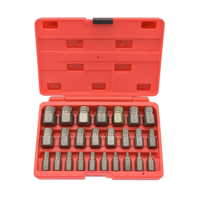 25 PCS Impact Bolt Extractor Set Nut Remover Set Stripped Extraction Socket Tool gallery