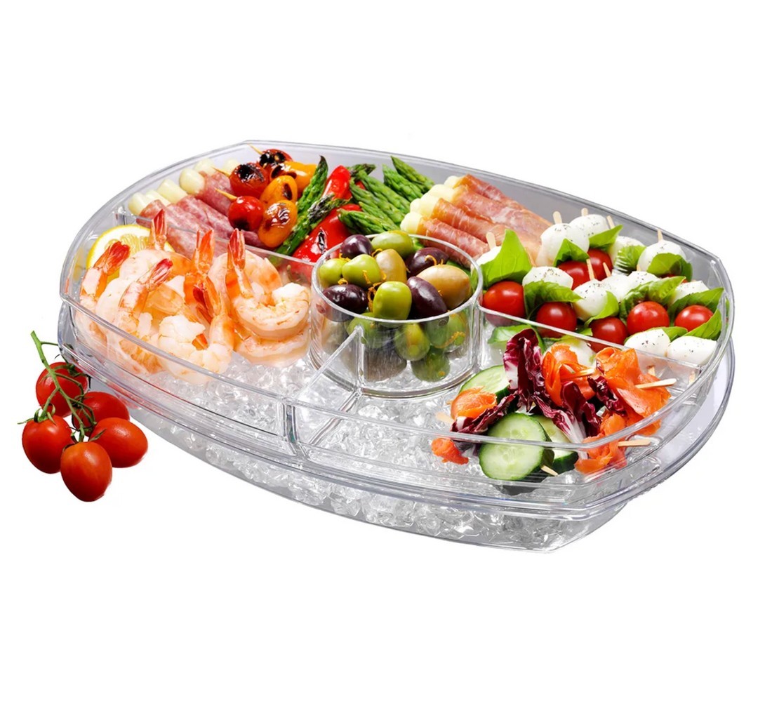 Prodyne SB5 Flip-Lid Appetizers on Ice with Dual Purpose Lid (Cover or Ice Tray) gallery