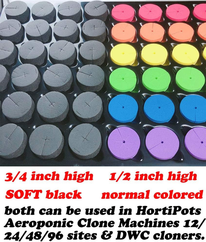 Cloning Collars Neoprene Inserts, Green, 75 Pack, Black 1/2 inch High gallery