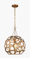Visual Comfort Feccetta Medium Pendant / Antique Gild