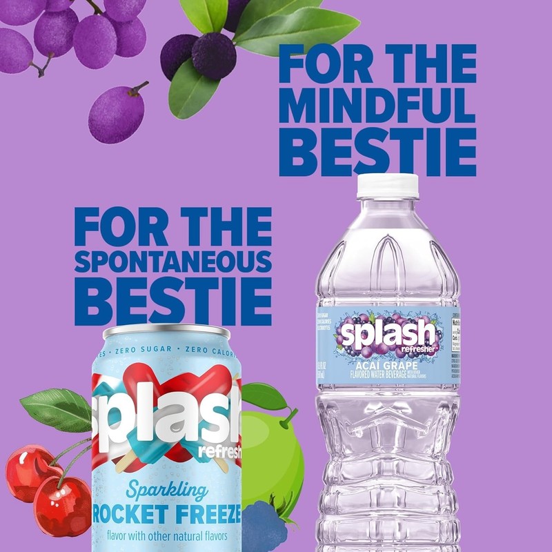 Refreshing Acai Grape Water Bottles, 16.9 Fl Oz - 6-Pack, Guilt-Free Hydration gallery