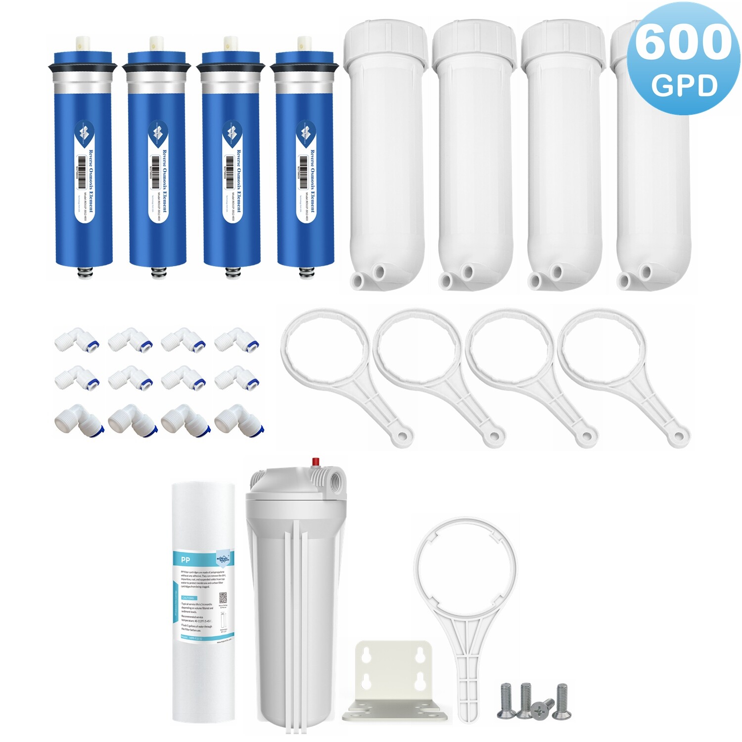 600 GPD RO Membrane Maple Syrup Reverse Osmosis System Water Filter Housing Kit gallery