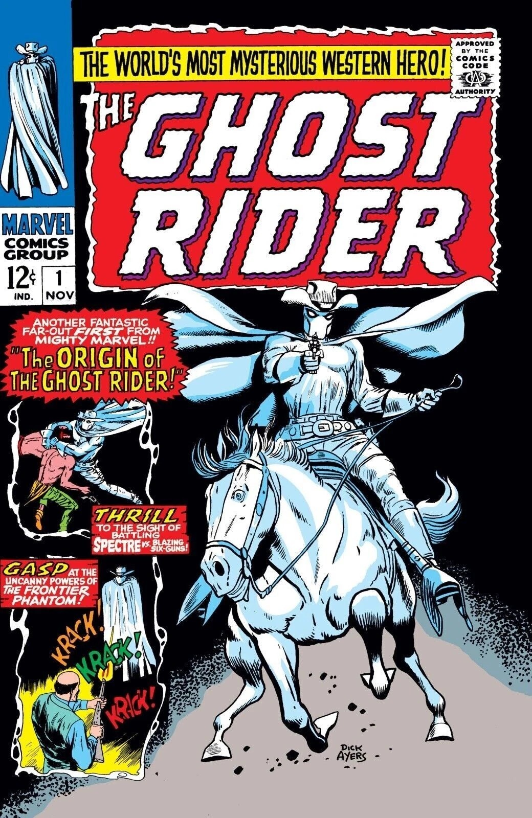 THE GHOST RIDER #1 COMIC BOOK COVER GLOSSY Poster print 16"x24" HOME DECOR gallery