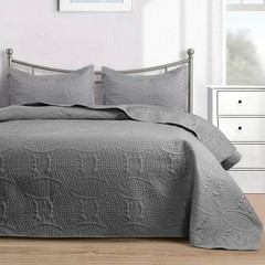 Ultra Soft Bedspread Light Weight Quilt Coverlet Bed Throw Bedding Set All Sizes