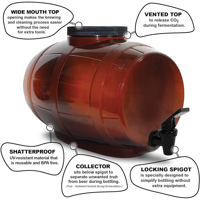 All-in-One Home Brewing Kit Easy DIY Beer Making Supplies Fermentation Equipment gallery