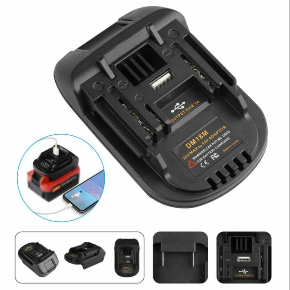 Battery Adapter for Milwaukee 18V Battery Convert to for Makita 18V Tool DM18M gallery