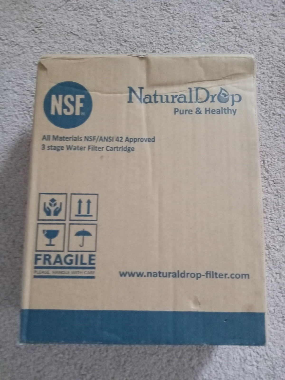 3 Pack NSF/ANSI 42 Approved Natural Drop 3 Stage Water Filter Cartridges gallery