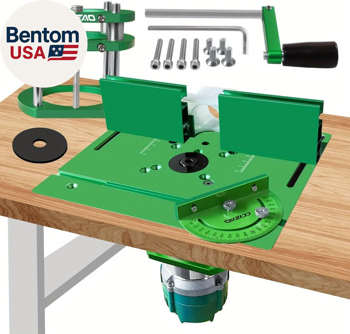 Router Table Lift System for 65Mm Diameter Motors, Router Lift Base with Router gallery