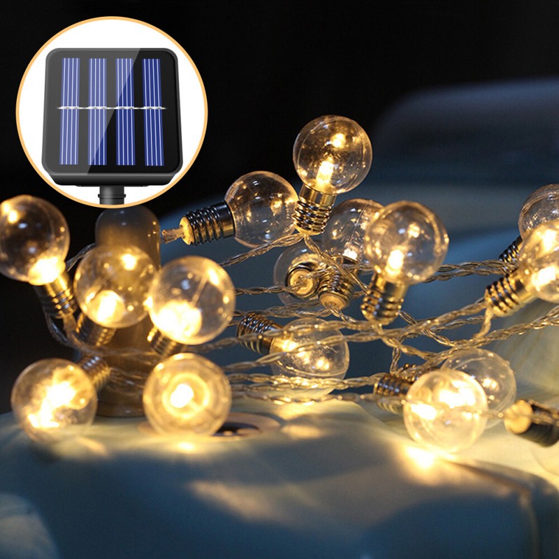 Solar Powered 21FT 30LED String Lights Garden Wedding Party Decor Waterproof gallery