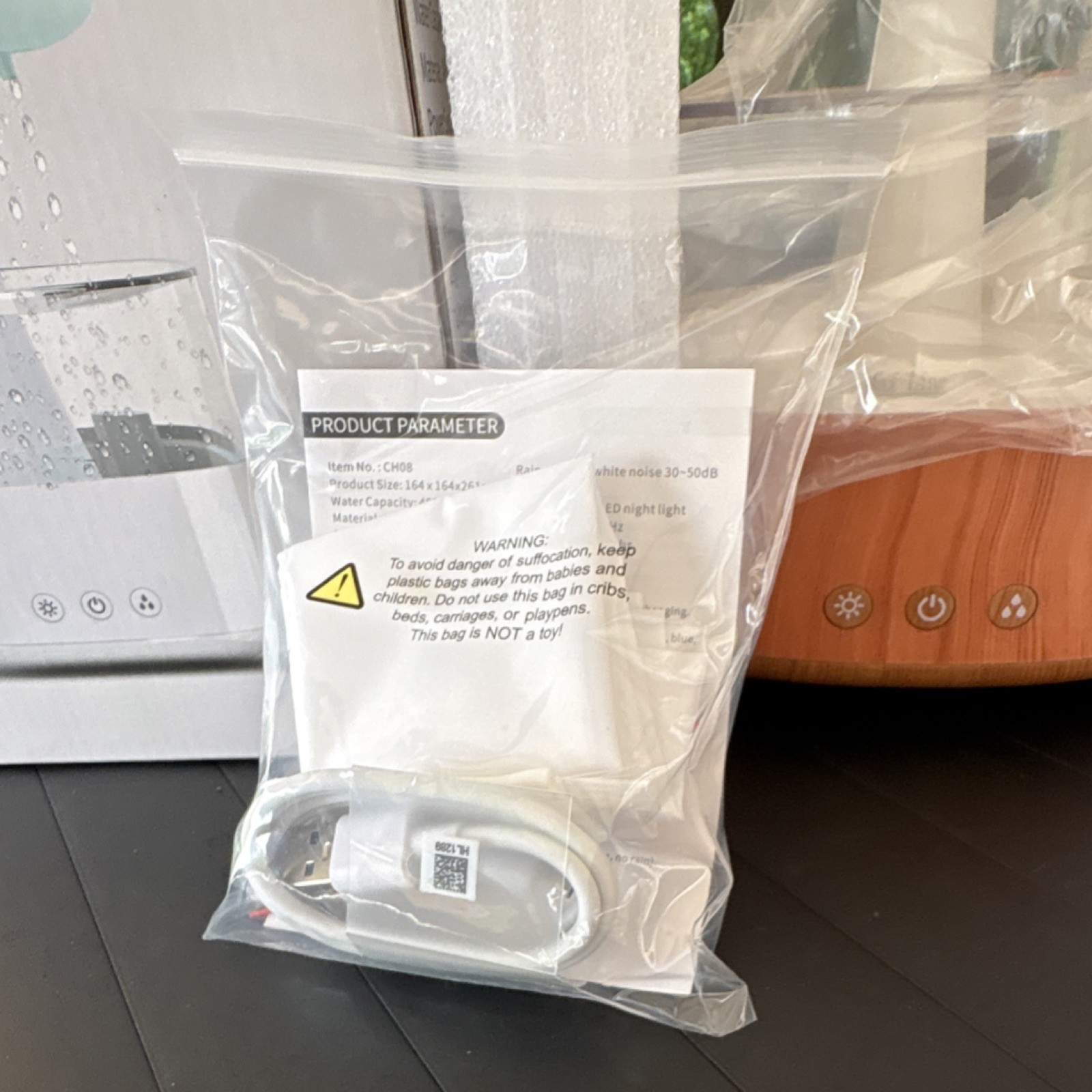 Rain Cloud Humidifier Aroma Diffuser Night Light, 7 Colors, 450ml, ABS PP, CH08 gallery