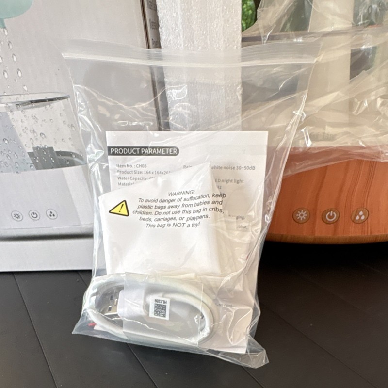 Rain Cloud Humidifier Aroma Diffuser Night Light, 7 Colors, 450ml, ABS PP, CH08 gallery