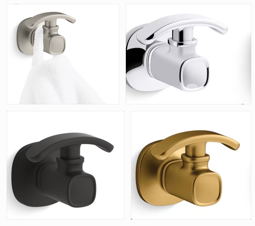 EALING ROBE HOOK ,BRUSHED NICKEL, MATTE BLACK,MODERNE BRASS,POLISHED CHROME gallery