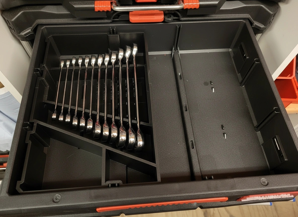 Milwaukee PACKOUT Drawer Wrench Holder – Left Side (Insert Only) gallery