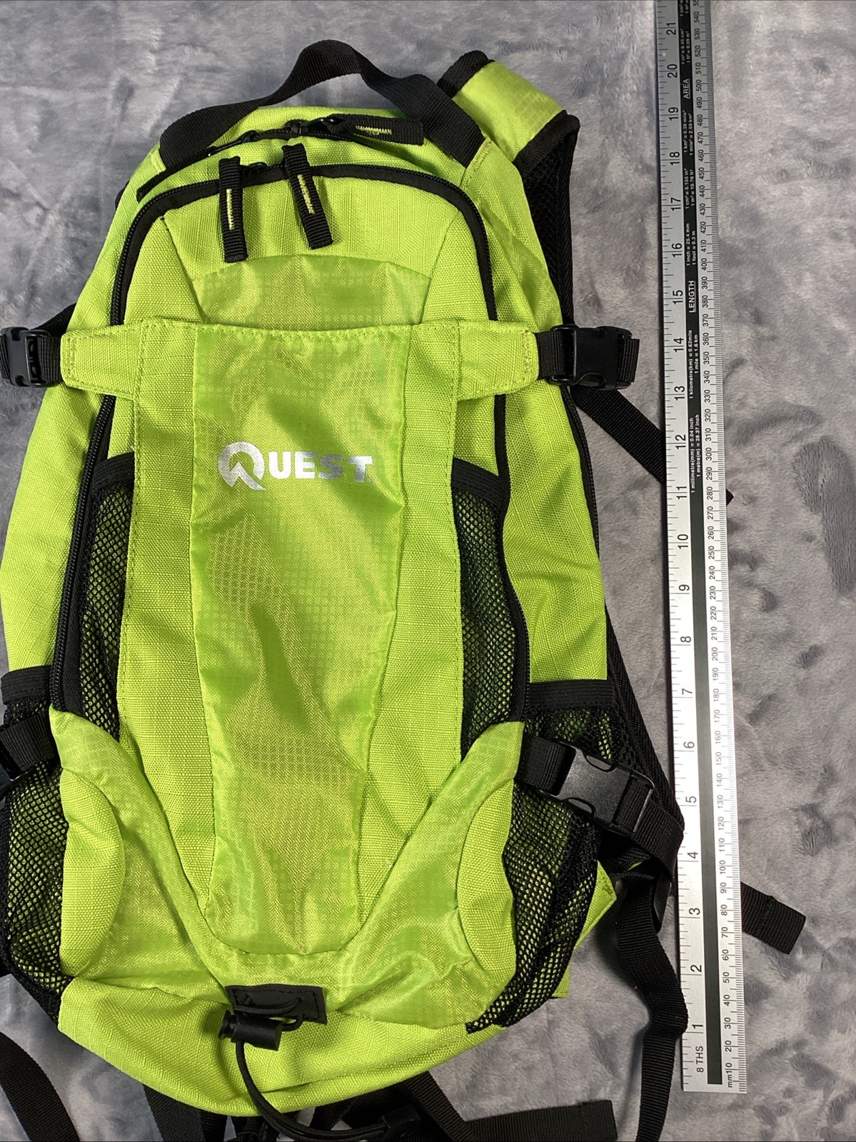 Quest Backpack Day Pack Hydration Pack Ready Neon Green 5