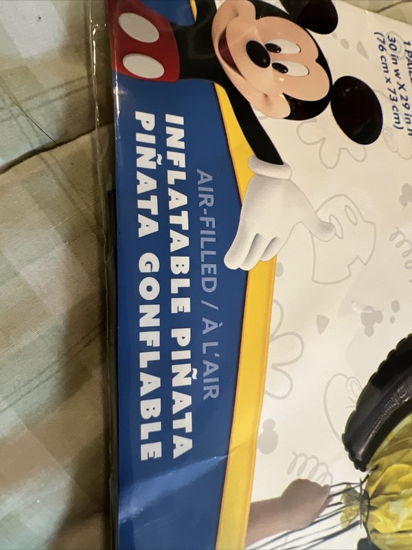 New Sealed Disney Junior Mickey Mouse Inflattable Pinata gallery