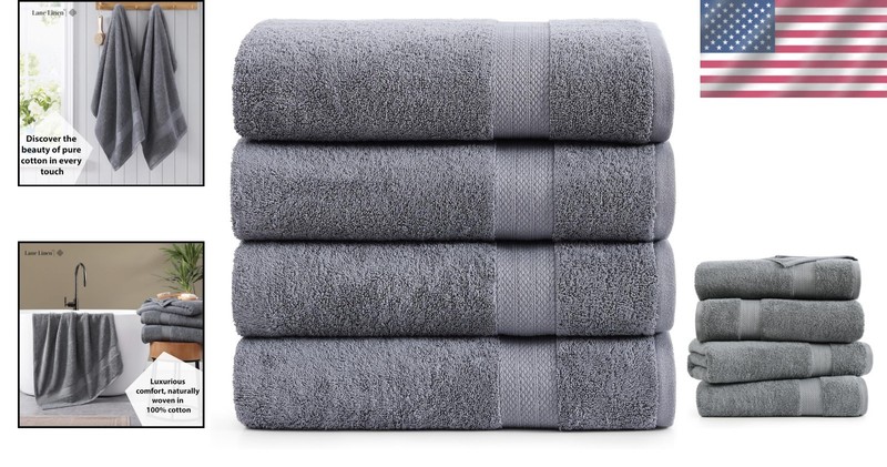 Cotton Bath Sheets Extra Large 4 Pack 35x66 Inches Soft Absorbent Towels gallery