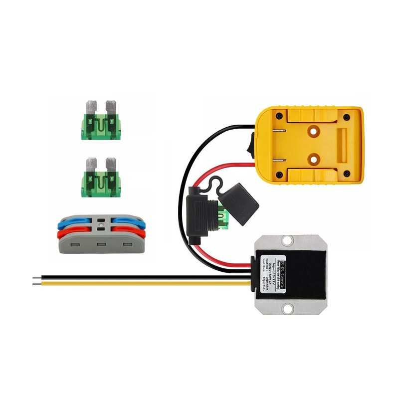 1pcs 20V~12V Step Down Converter for DeWalt 20V Power Wheels Battery Adapter DC gallery
