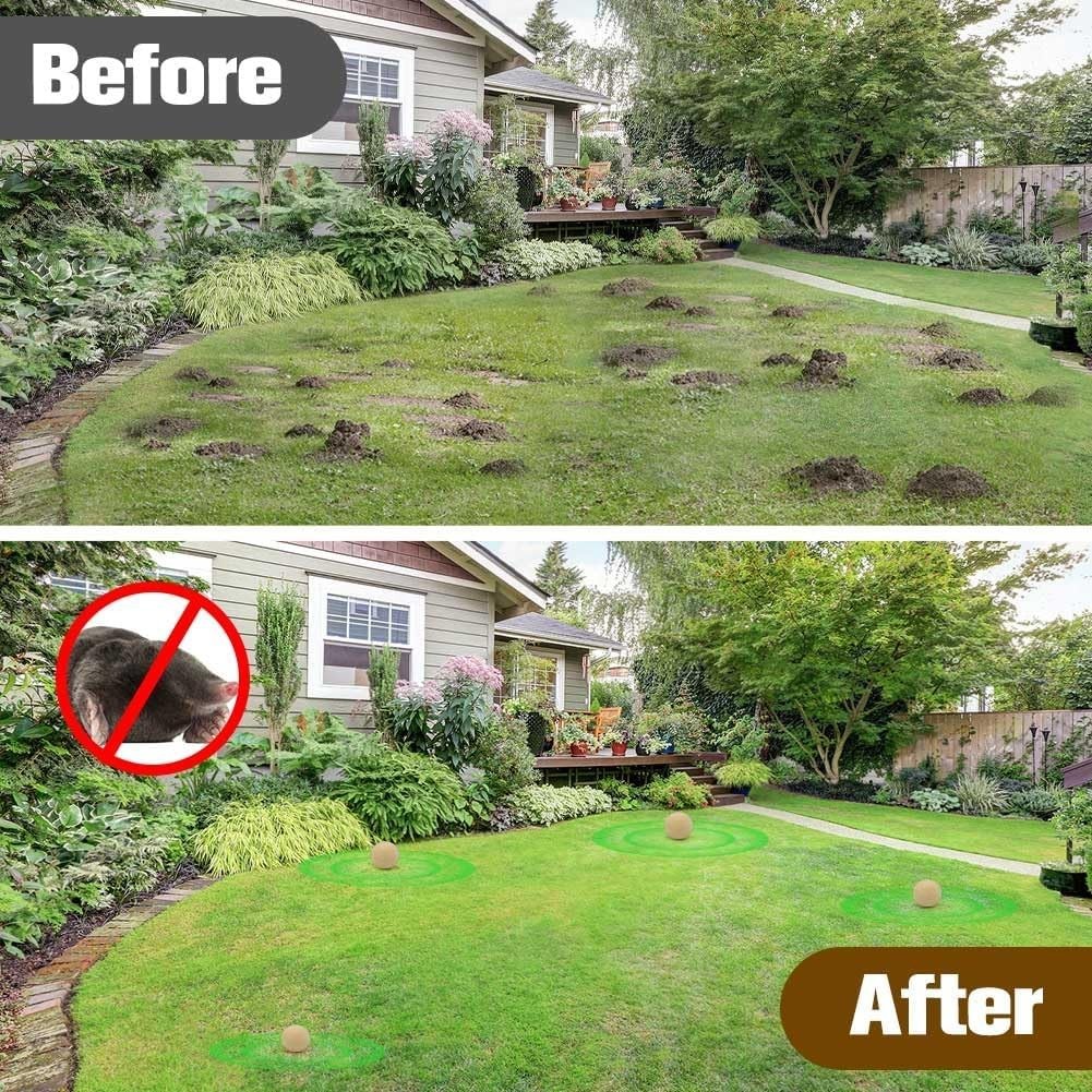 8 Packs Mole Repellent, Vole Repellent Outdoor, Powerful Mole Deterrent for Yar gallery